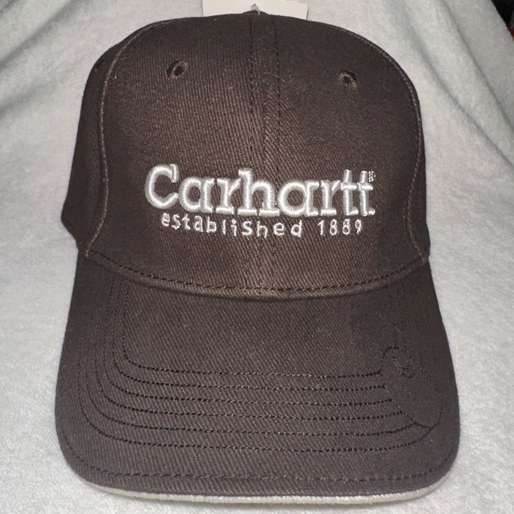 NWT Carhartt Established 1889 Brown Strapback Hat